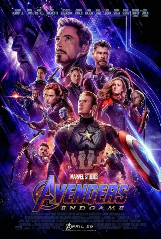 Avengers Endgame 27x40 Final Movie Poster Two Sided