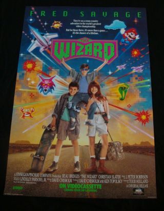 The Wizard Movie Poster Fred Savage Nintendo Video Promo 1989