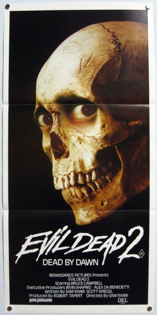Evil Dead 2 Dead By Dawn Bruce Campbell Sam Raimi Horror Aus Daybill 1987