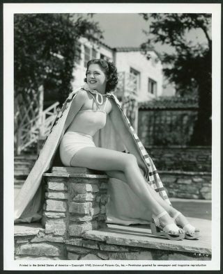 Anne Gwynne Vintage 1940 Leggy Cheesecake Pin - Up Photo