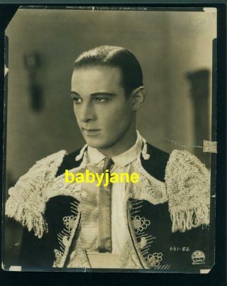 Rudolph Valentino Vintage 8x10 Photo As Matador 1924 A Sainted Devil