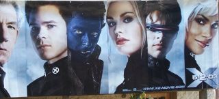 X2 X - Men United Rare 4ft X 10ft Vinyl Movie Banner Jackman Halle 5 - 02 - 03