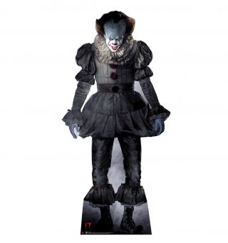 It Pennywise Clown Stand Up Party Decoration Lifesize Cardboard Cutout Halloween