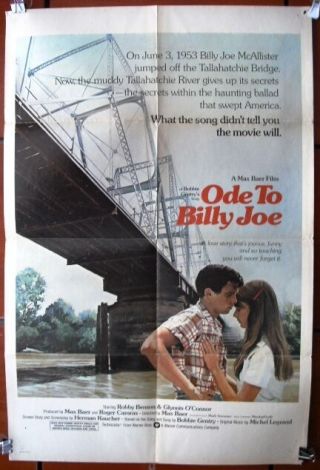 Ode To Billy Joe Robby Benson Movie Poster 70s