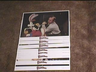 Who Framed Roger Rabbit 1988 Orig Lobby Card Set Jessica Rabbit