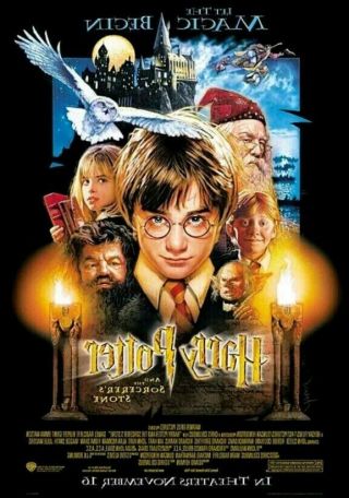 Harry Potter And Sorcerers Stone 2001 Double Sided Movie Poster 27x40