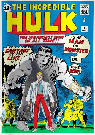 Marvel Comics - The Incredible Hulk 1 - Silver Foil 1 Oz.  - Third In Series