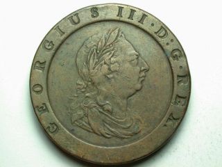 Great Britain 1797 2 Pence Large Copper Grade
