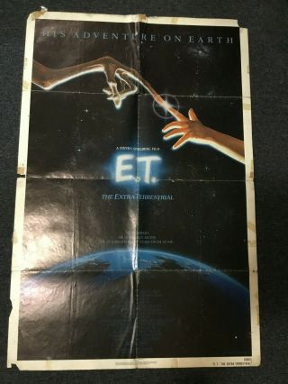 Et Extra Terrestrial One Sheet 27 X 41 Movie Poster