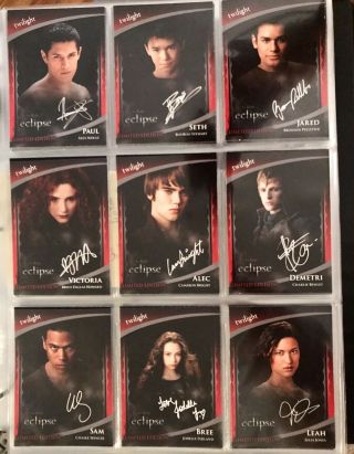 Twilight Saga: Eclipse Limited Edition Promotional Signature Cards