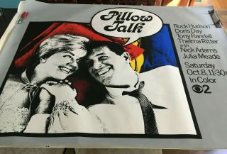 Cbs Ad - Pillow Talk - Rock Hudson & Doris Day Large Subway Poster