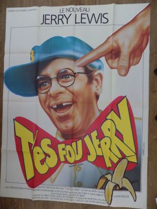 Jerry Lewis Smorgasbord Movie Poster Cracking Up French 1 Sheet 45 X 61 Htf
