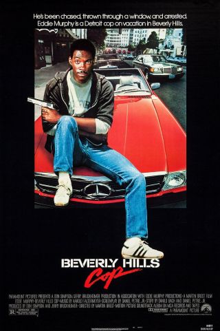 Beverly Hills Cop (1984) Movie Poster - Rolled