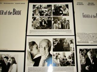 1991 FATHER OF THE BRIDE Movie Press Kit Steve Martin Diane Keaton Martin Short 2