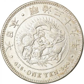 [ 872569] Coin,  Japan,  Mutsuhito,  Yen,  1906,  Au,  Silver,  Km:a25.  3