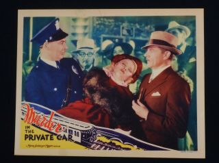Murder In The Private Car 1934 Charlie Ruggles Mary Carlisle Mystery Lobby