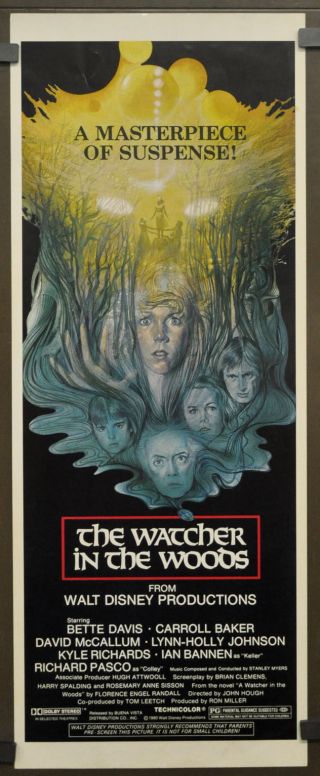 The Watcher In The Woods 1981 14x36 Movie Poster Bette Davis