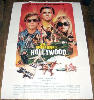 Once Upon A Time In Hollywood Tarantino Dicaprio Brad Pitt Large French Poster
