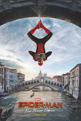 Spider - Man Far From Home Adv Intl Italy Movie Poster Double Sided 27x40