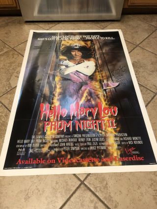 Hello Mary Lou: Prom Night Ii Ff Orig 1sh Movie Poster Wendy Lyon Horror (1987)