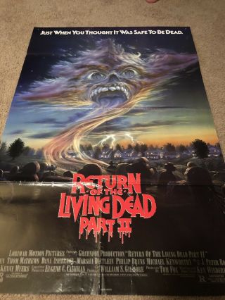 Return Of The Living Dead Part 2 Movie Poster 27 X 40