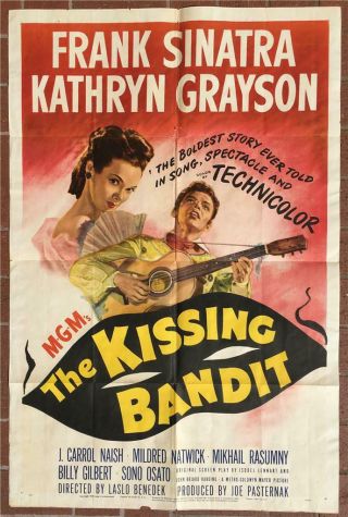 Kissing Bandit,  None But Brave,  Detective Orig 1 Sheet Movie Posters Frank Sinatra