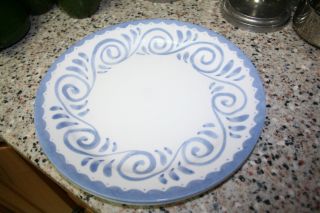 Corelle Oceanview Set Of 3 Dinner Plates 10 1/4 " Blue White