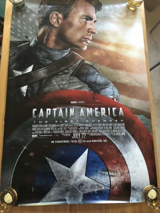 Marvel Captain America: The First Avenger 2011 Ds Movie Poster