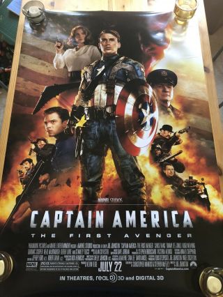 Captain America The First Avenger Double Sided Movie Poster 27 " X 40