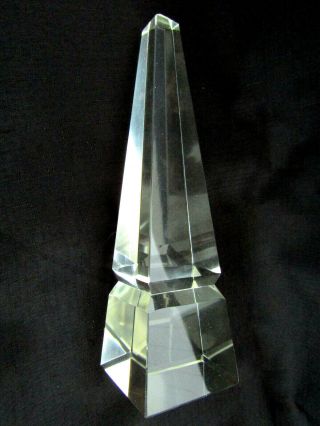 Badash Hand Crafted Clear Optical Crystal 10 " Obelisk