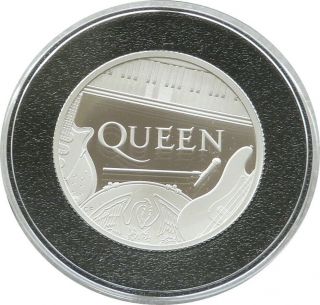 2020 Great Britain Music Legends Queen £1 Pound Silver Proof 1/2oz Coin Box