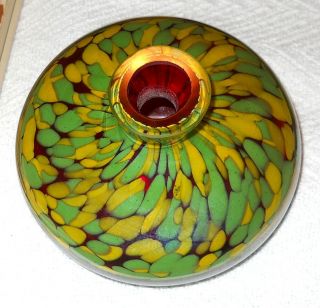 C.  1930 Welz Kralik Era Iridescent Art Deco Glass Vase
