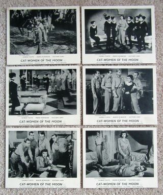 Cat Women Of The Moon 1953 Set Of 6bw Eng Foh Ms 8x10 Ex