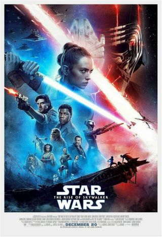 Star Wars The Rise Of Skywalker Ds Double Sided Theatrical 27x40 Poster