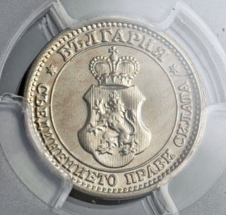 1913,  Kingdom Of Bulgaria,  Ferdinand I.  Cu - Ni 5 Stotinki Coin.  Gem Pcgs Ms - 66