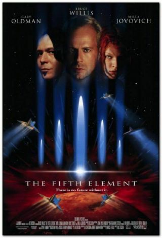 Fifth Element - 1997 - 27x40 Movie Poster - Milla Jovovich,  Bruce Willis
