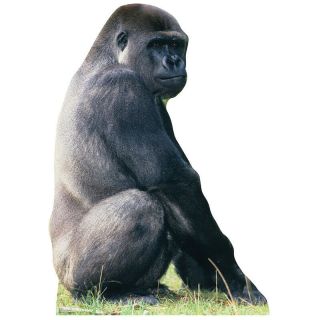 Gorilla Lifesize Cardboard Cutout Standee Standup Poster Ape