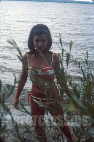 Uschi Glas In Bikini Lovely 1960s Kodachrome Camera Transparency Peter Basch