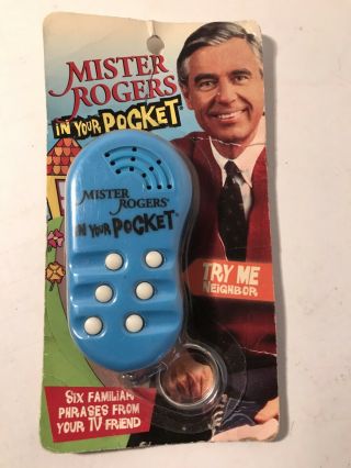 Mister Rogers In Your Pocket Electronic Key Chain With 6 Phrases