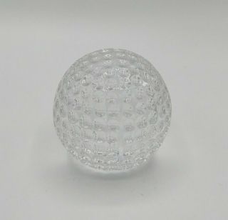 Vintage Waterford Crystal Golf Ball Paperweight
