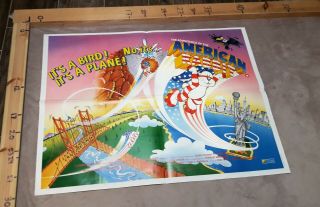 The Adventures Of The American Rabbit (1986) - Uk Video Quad Poster - Shipp