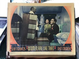Women Are Like That 1938 First National 11x14 " Lobbycard Kay Francis Pat O 