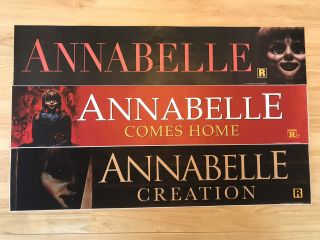 Annabelle,  Comes Home & Creation 5 " X 25 " Large Movie Theater Mylar Posters 5x25