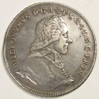 1780 M Austria Salzburg Silver Thaler Km 435 214h