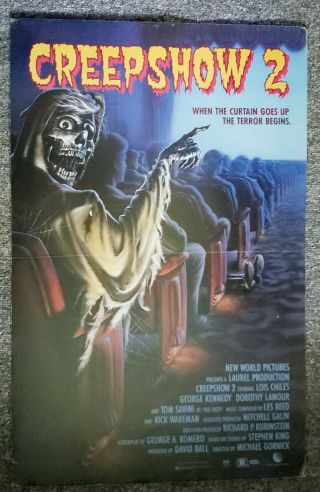 Creepshow 2 1987 Stephen King George Romero Horror Video Promo Poster