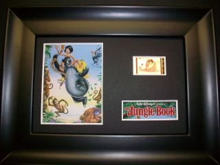 Jungle Book Framed Movie Film Cell Memorabilia Compliments Poster Dvd