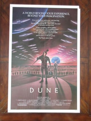 Dune (1984) One Sheet Movie Poster David Lynch Folded 27 " X 41 "