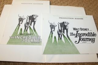 THE INCREDIBLE JOURNEY Walt Disney ADVANCE CAMPAIGN MATERIAL PRESS KIT 2