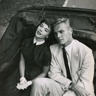 Natalie Wood & Tab Hunter Carriage Ride 1956 Girl He Left Behind Photo