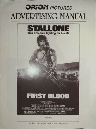 First Blood Pressbook 1982 Sylvester Stallone,  Brian Dennehy